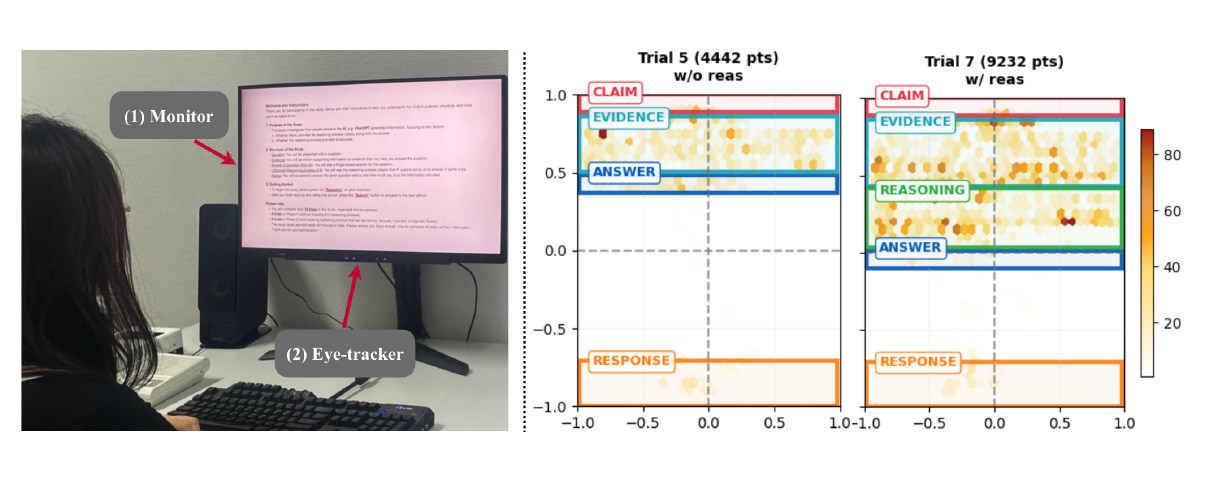 Eye-tracking setup and gaze trials